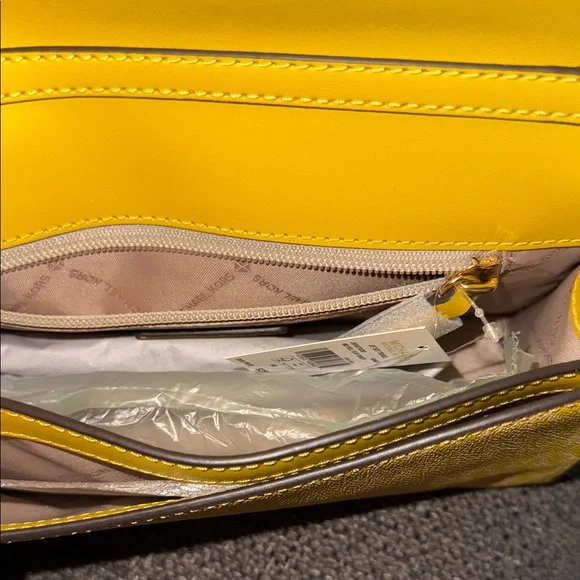 Michael Kors Mustard Yellow Crossbody - Picture 4 of 13